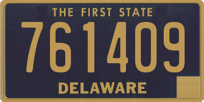 DE license plate 761409