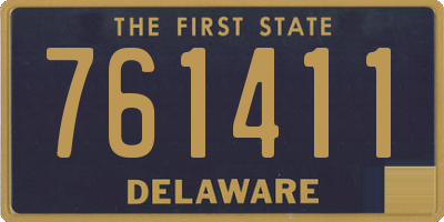 DE license plate 761411