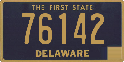 DE license plate 76142