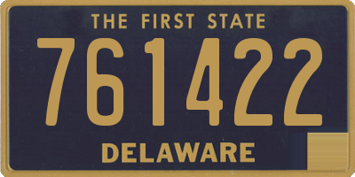 DE license plate 761422