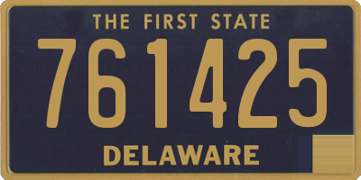 DE license plate 761425