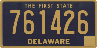 DE license plate 761426