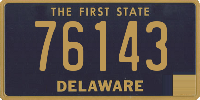 DE license plate 76143