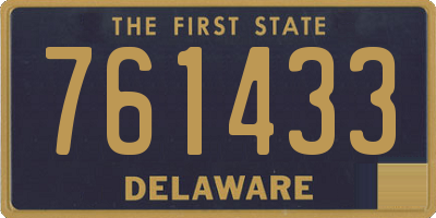 DE license plate 761433