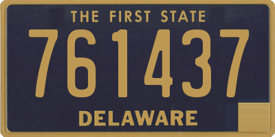 DE license plate 761437