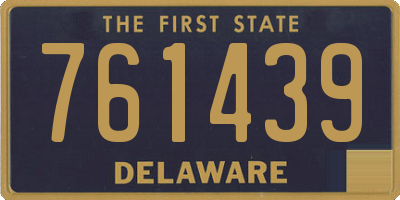 DE license plate 761439