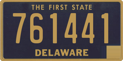 DE license plate 761441