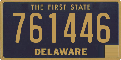 DE license plate 761446