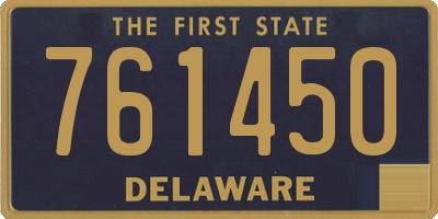 DE license plate 761450
