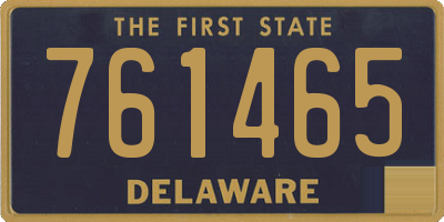 DE license plate 761465
