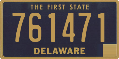 DE license plate 761471