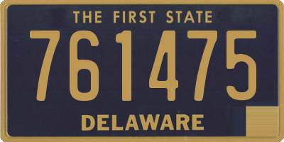DE license plate 761475