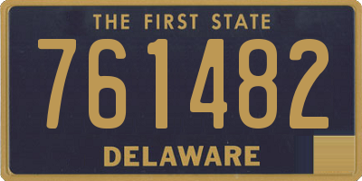 DE license plate 761482