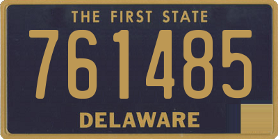 DE license plate 761485