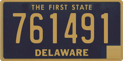 DE license plate 761491