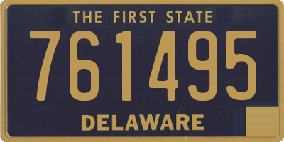 DE license plate 761495
