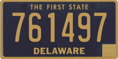 DE license plate 761497