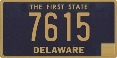 DE license plate 7615