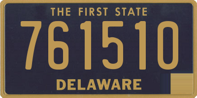 DE license plate 761510