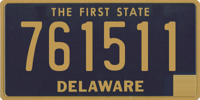 DE license plate 761511