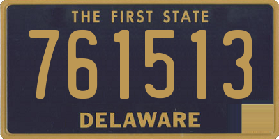 DE license plate 761513
