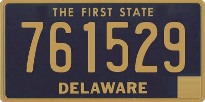 DE license plate 761529