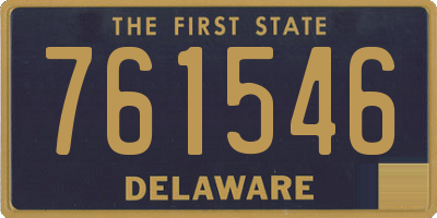 DE license plate 761546