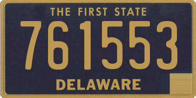 DE license plate 761553