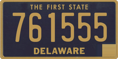 DE license plate 761555