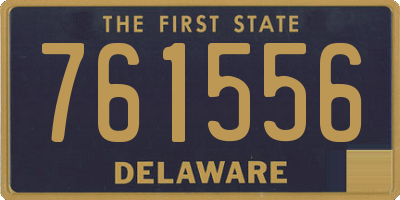 DE license plate 761556