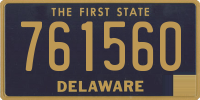 DE license plate 761560