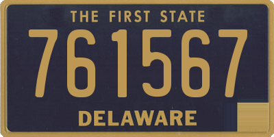 DE license plate 761567