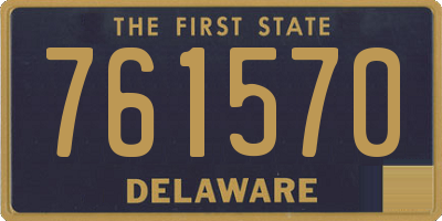 DE license plate 761570