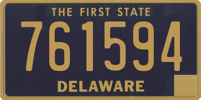 DE license plate 761594