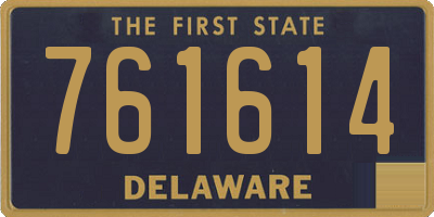 DE license plate 761614