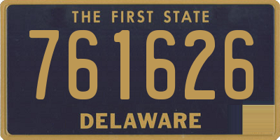 DE license plate 761626