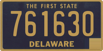 DE license plate 761630