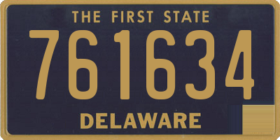 DE license plate 761634
