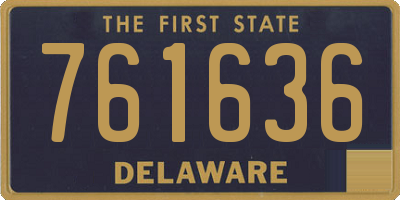 DE license plate 761636
