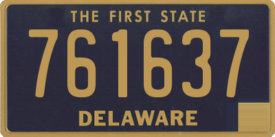 DE license plate 761637