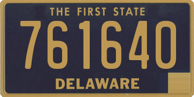 DE license plate 761640
