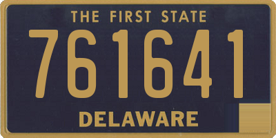 DE license plate 761641