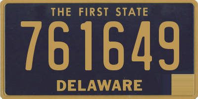 DE license plate 761649