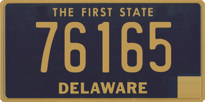 DE license plate 76165