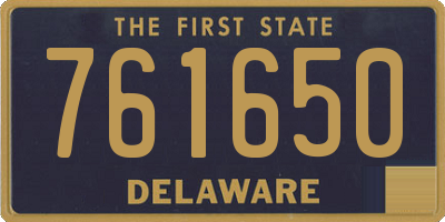 DE license plate 761650