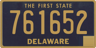 DE license plate 761652