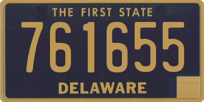DE license plate 761655