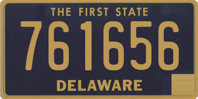 DE license plate 761656