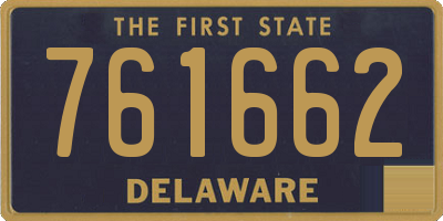 DE license plate 761662