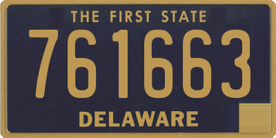 DE license plate 761663